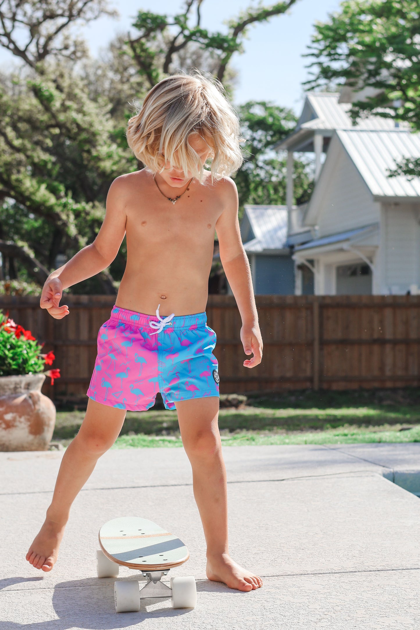 Flamingo Bay Swim Trunks