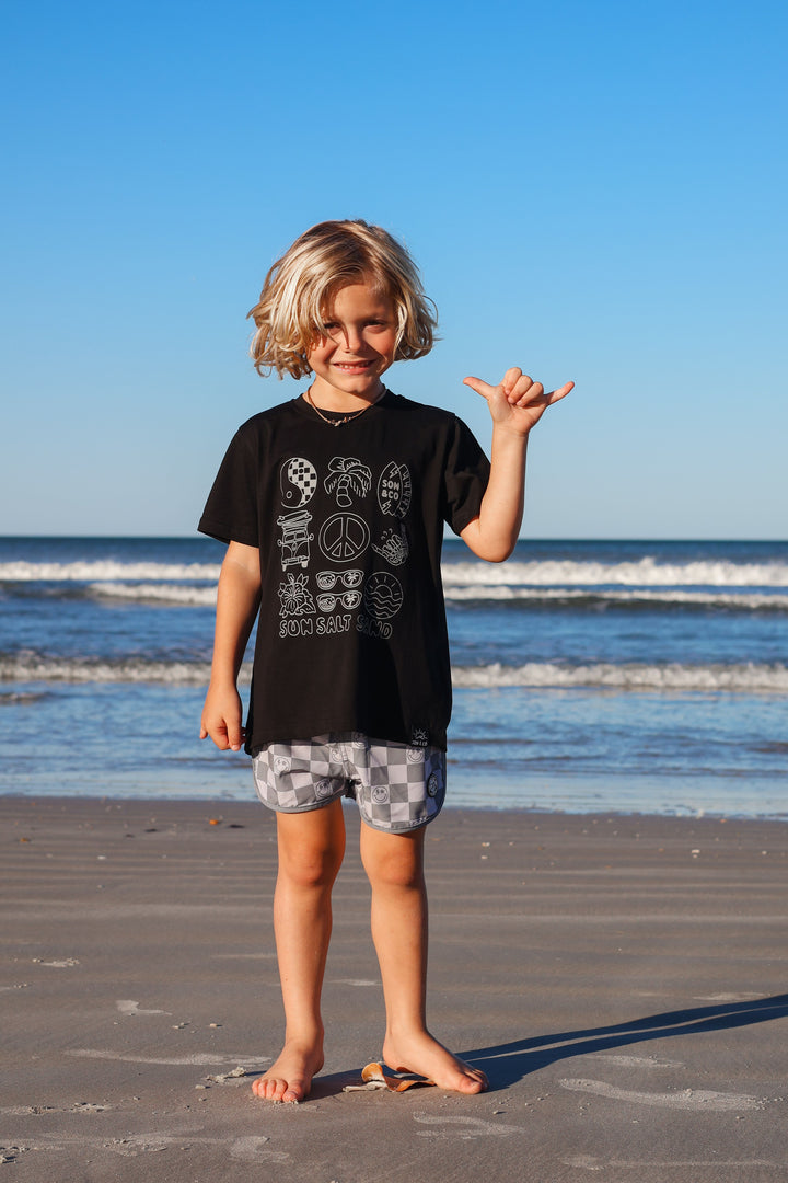 Happy Shores Swim Trunks