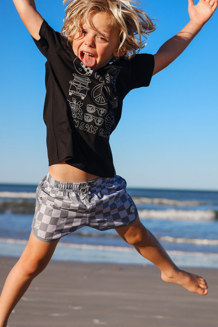 Happy Shores Swim Trunks