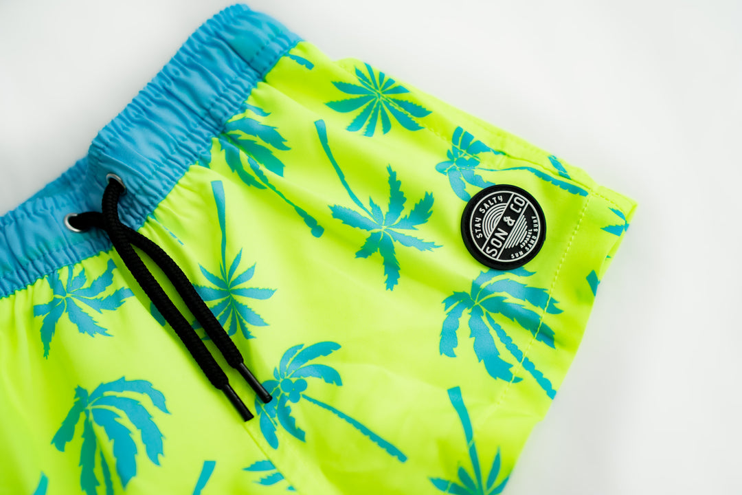 Electric Palms Swim Trunk