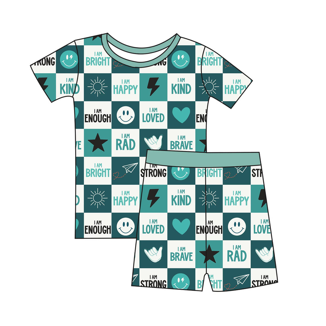 Dream Big Affirmation Pajamas - 2 piece short set (B) - PREORDER