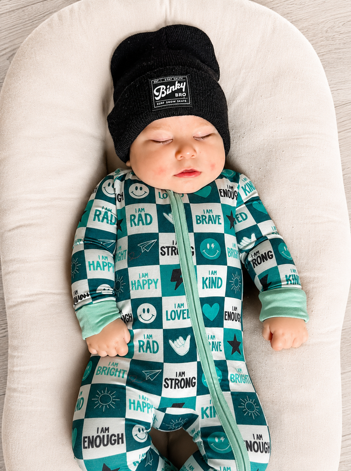 Dream Big Affirmation Pajamas (B)-Zippy Romper PREORDER