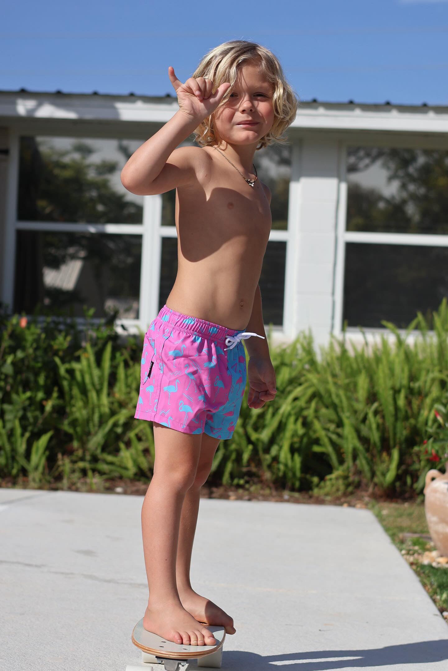 Flamingo Bay Swim Trunks