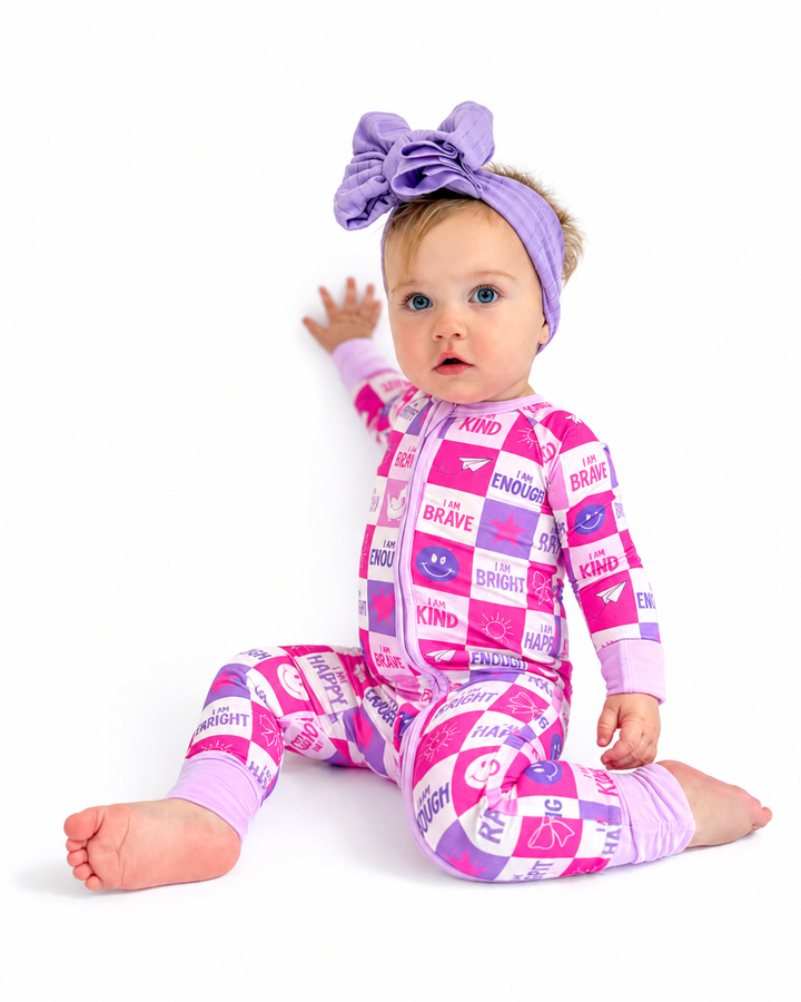 Dream Big Affirmation Pajamas (G)- Zippy Romper PREORDER