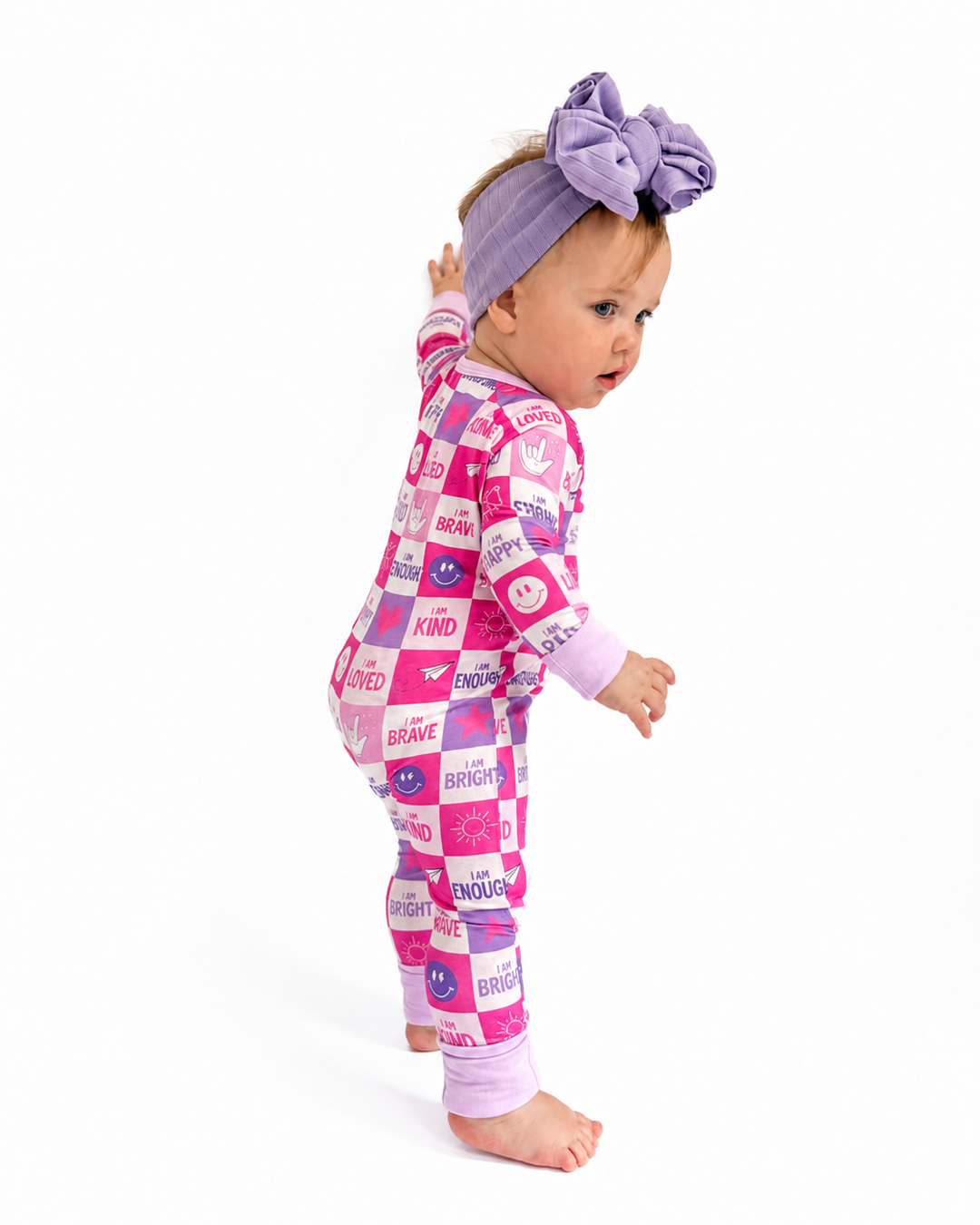 Dream Big Affirmation Pajamas (G)- Zippy Romper PREORDER