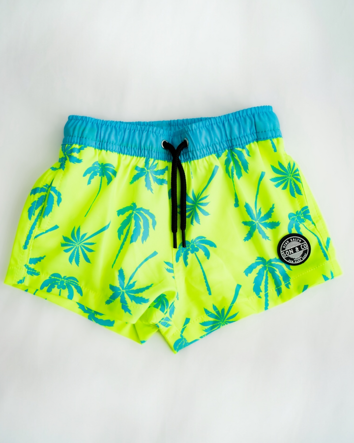 Electric Palms Swim Trunk