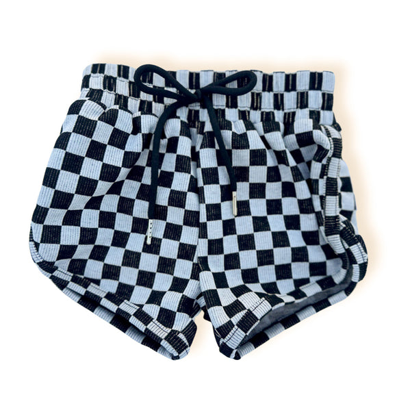 Checkered Track Shorts